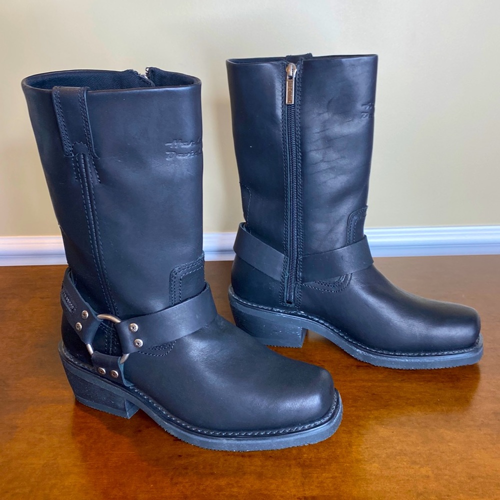 Harley Davidson Women’s Hustin Waterproof Leather Motorcycle Boots